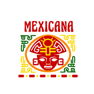 Mexican fast food restaurant emblem design