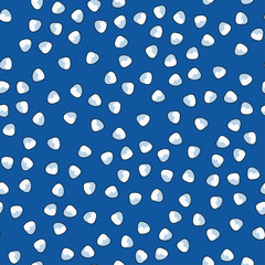 Abstract Blue Christmas Seamless Pattern