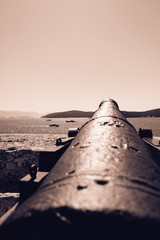 Antike Kanone am Hafen