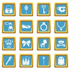 Doll princess items icons azure