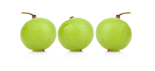 Indian gooseberry isolated on white background