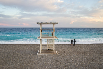 Lifeguard Tower in Nice, France