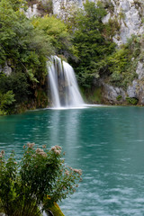 Obraz premium Wasserfälle in Kroatien an den Plitvicer Seen