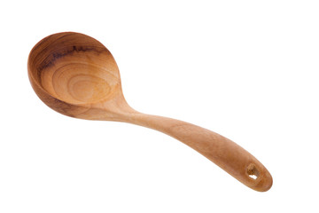 wooden spoon isolated on a white background
