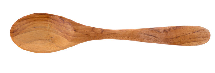 wooden spoon isolated on a white background