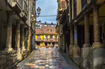 Calle Bances Candamo en Avilés, Asturias, España