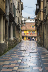 Calle Bances Candamo en Avilés, Asturias, España