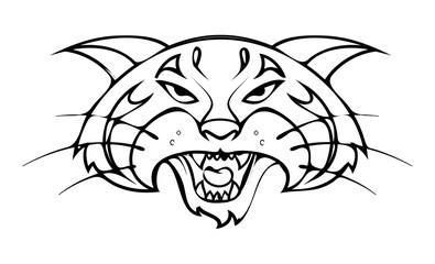 Tiger Mascot Vector Drawing - vector clip-art illustration