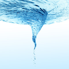 water spinning into a storm shape, water vortex isolate on clean background,water whirlpool with...