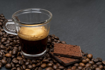Coffee with chocolate