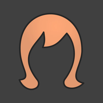 recommend clip art: Wig color icon