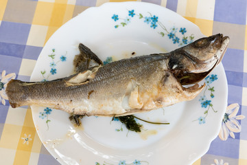 Tasty fish dish in the oven