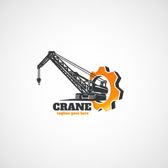 Construction Crawler Crane and gear.