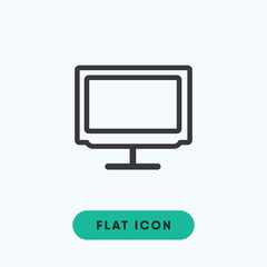 Lcd monitor vector icon