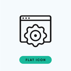 Web settings vector icon