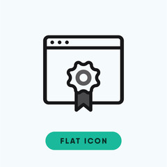 Web award vector icon