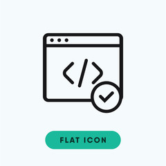 Code status vector icon