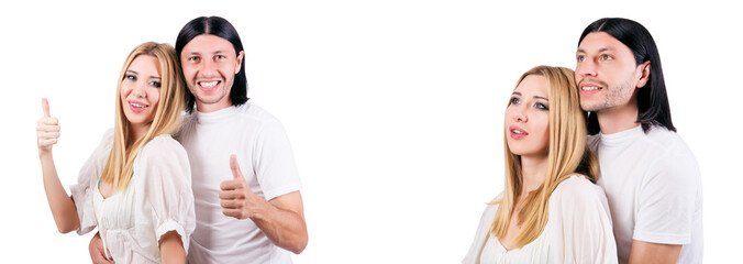 Obraz premium Pair of man and woman in love