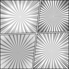 Comic book backgrounds collection