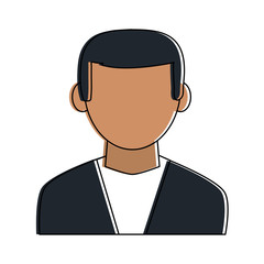 businessman avatar portrait icon image vector illustration design