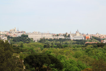 Fototapeta na wymiar Madrid panorama, Spain 