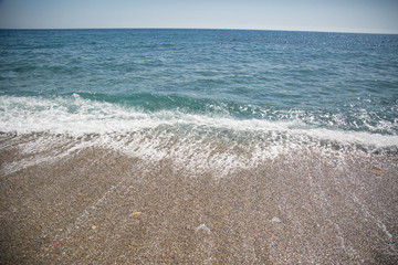 Beach sand and sea