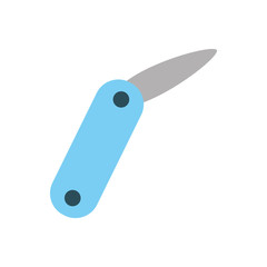 multipurpose of knife camping tool vector illustration