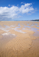 Fototapeta na wymiar wide expanse of sand at El Puntal