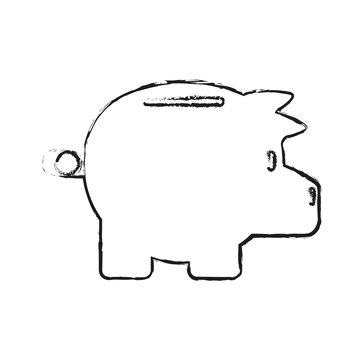 piggy bank icon image vector illustration design