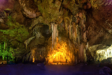 Khao Phin Cave, in Ratchaburi,Thailand.