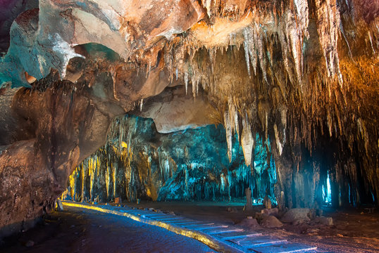 Khao Phin Cave, in Ratchaburi,Thailand.