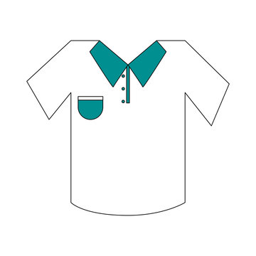 outfit or uniform golf related icon image vector illustration design