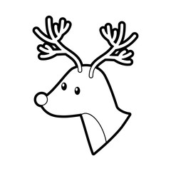 Obraz premium forest deer wildlife animal fauna natural vector illustration