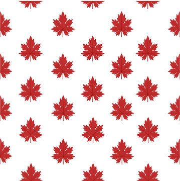 meaple leaves seamless pattern