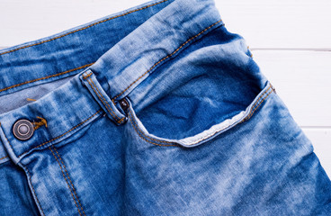 new blue jeans, Jeans texture-blue background