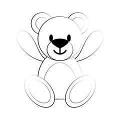 teddy bear icon image vector illustration design