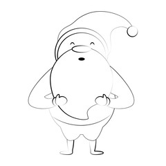 santa claus christmas related icon image vector illustration design