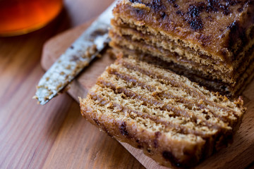 Honey Cake with Walnut and Caramel Cream.