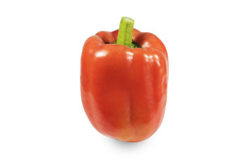 Red chili Split white background