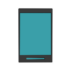 smartphone with blank screen  icon image vector illustration design 