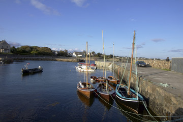 view of the pier at Barna, Co. Galway, Ireland in the evening