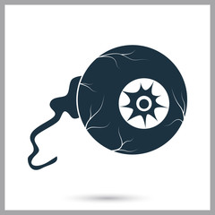 Human eye simple stock vector icon