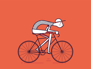 Man riding a bike © Damian