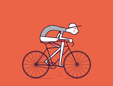 Man riding a bike