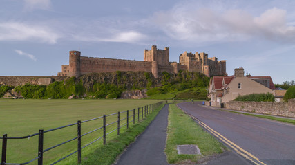 Fototapeta na wymiar View of Bamburgh Castle, Northumberland, UK.
