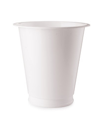 White plastic cup