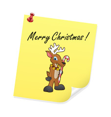 Christmas Reindeer Character  - clip-art vector illustration