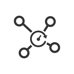 Time Network Icon