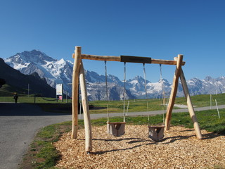 mountain landscape at Jungfraujoch, Switzerland