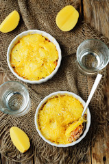 Salmon potato casserole